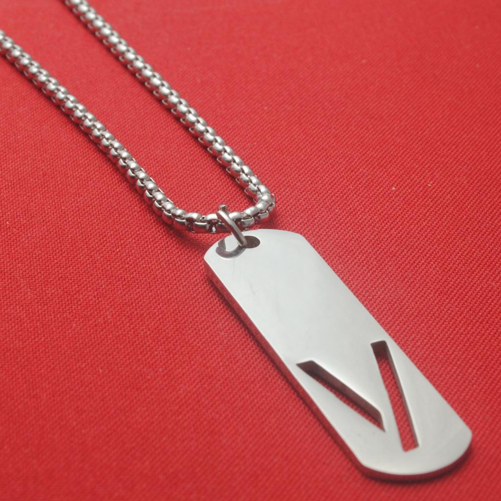 Titanium Steel English Letter Pendant Stainless Steel Unisex Versatile Fashion Accessories Couple Jewelry Necklace