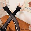 Flower Fingerless Long Gloves Lace Mesh Arm Sleeves Romantic Lace Gloves  For Women Summer