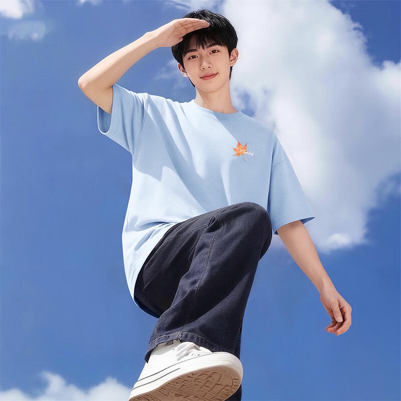 Xuezhongfei Men s Heavy Cotton Loose Fit Short Sleeve T-Shirt 5XL