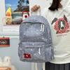 Schoolbag Korean Version Ins College Style Print Backpack Female Versatile Sweet Backpack Large Capacity Campus Student Lightweight Schoolbag