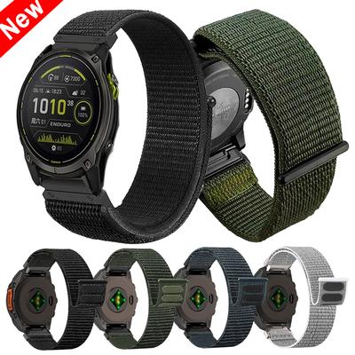 22/26mm QuickFit Nylonarmband für Garmin Quatix TACTIX 8/Enduro3 Epix Gen2 D2 Delta Fenix 8 Pro E 5 6 7 7X Sport Atmungsaktives Band