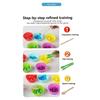 Montessori Educación Temprana Clip Tubo de Ensayo Cuentas de Color Niños Color Cognitivo Coordinación Mano-ojo Juguetes Educativos para el Cerebro