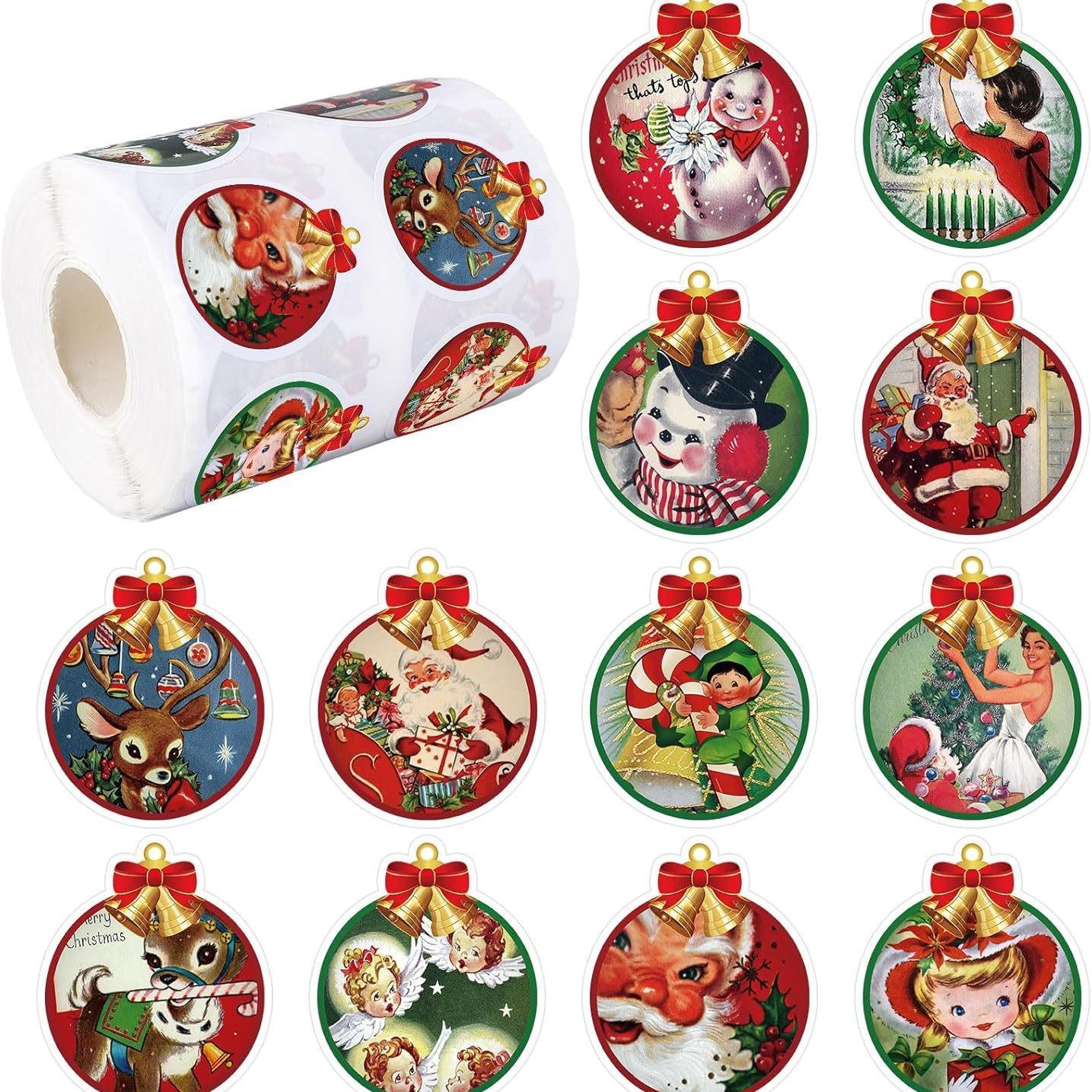 100-500Pcs High-Quality Christmas High-Quality Stickers High-Quality Party High-Quality Christmas High-Quality Gift High-Quality Wrapping
