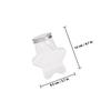 6Pcs Cold Drink Bottle Five-Pointed Star Shape Transparent Pet Plastic Beverage Containers for Juice Milk Tea Outdoor Portable