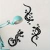 Metal Gecko 3D Wall Art Lizard Silhouette Home Decor Bedroom Living Room