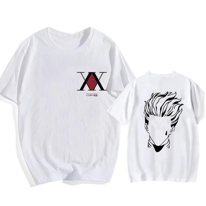 Funny Cartoon Manga Hisoka Kawaii Hunter X Hunter Men T Shirt Killua Zoldyck Cute Anime Tops Kurapika HxH Devil Eye Tshirt Tees