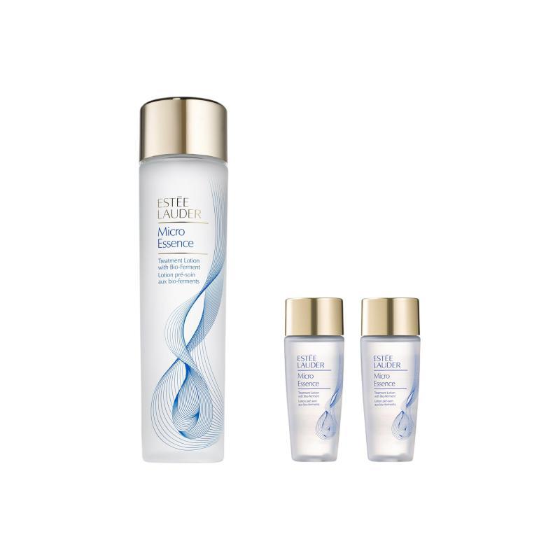 

Estée Lauder Micro Essence Treatment Lotion with Bio-Ferment 2-Piece Set + 3-Piece Deluxe Sample 200ml+30ml*2