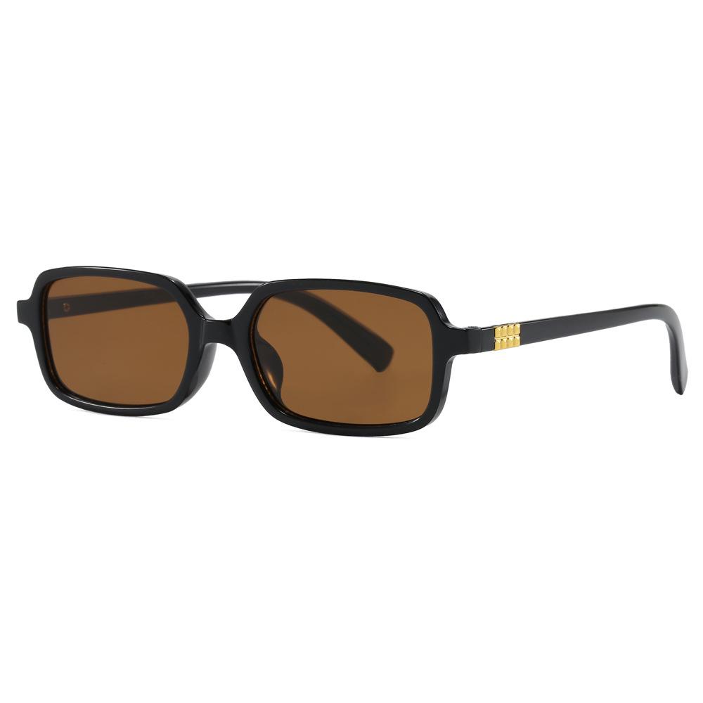 8065 Retro Square Sunglasses: Unisex Small Frame with Blue Light Blocking & Myopia Compatible