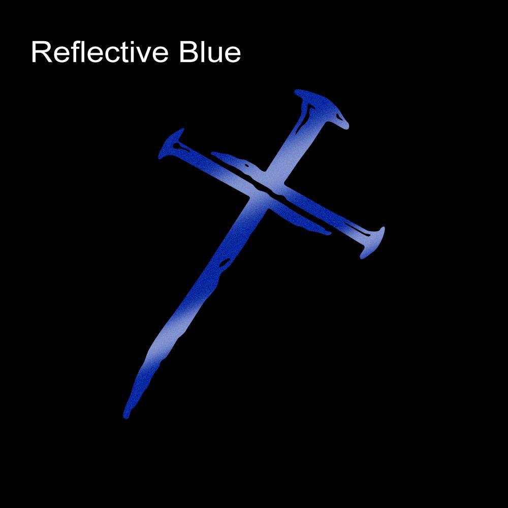 Creative Car Sticker Cross Nail Design Vinyl Decal Waterproof Reflective Sticker Personalized Car Styling Decorative Accessories