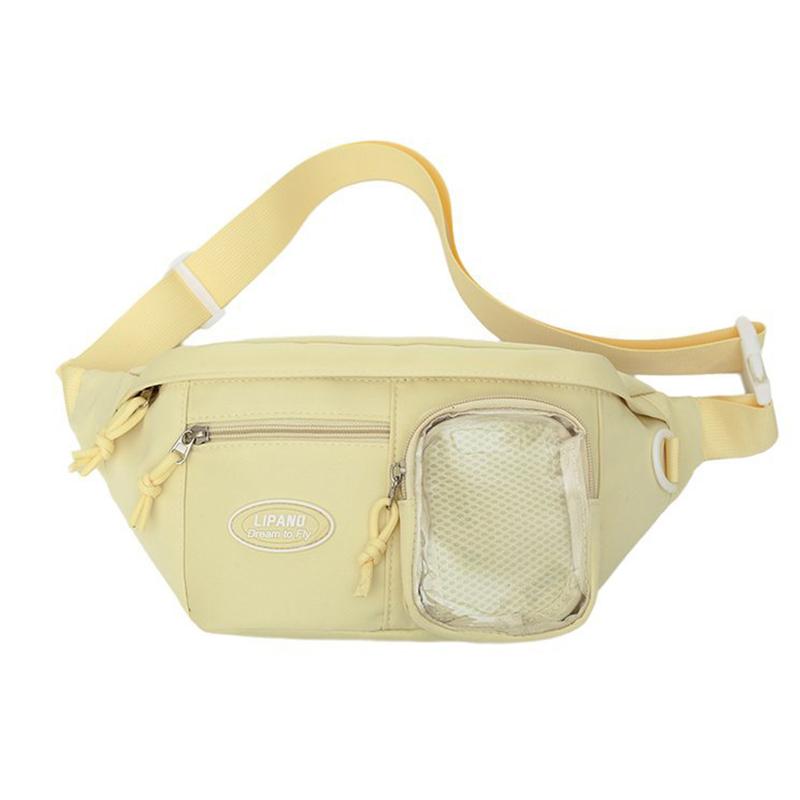 Japanese Popular Ita Bags Cute Exquisite Chest Bags New Casual Versatile Bags Solid Fashi Lightweight Hand-held Shoulder Bags жёлтый