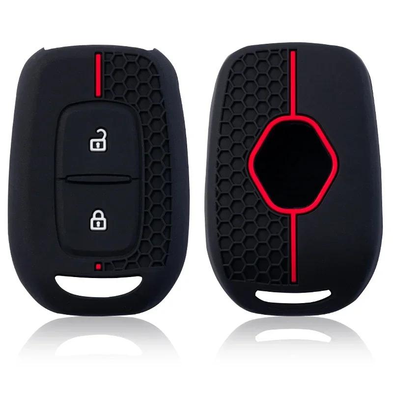 Silicone Car Remote Key Shell Case For Renault Duster Sandero Logan Clio Captur Laguna Scenic Fob 2/3 Buttons