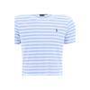 Polo Ralph Lauren SS23 Logo Embroidered Striped Crew Neck Short Sleeve T-Shirt Men Tops Blue 710906295-002