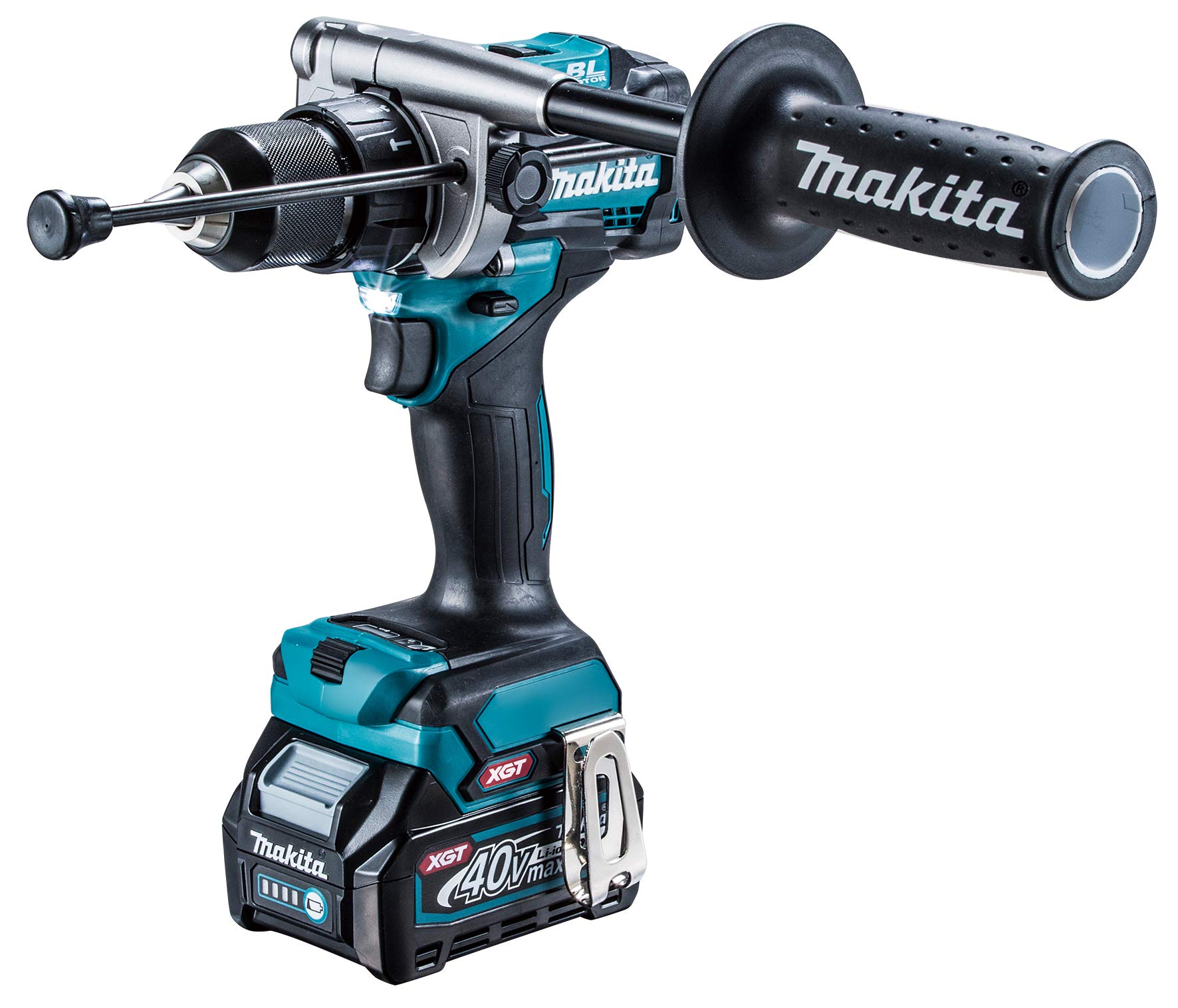 

Акумуляторна вібраційна шуруповерт Makita HP001GRDX синій