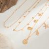 Mehrlagige Seestern Muschel Taillenkette Trendige Imitationsperle Sexy Bikini Goldfarbene Bauchkette für Frauen Mädchen Körperschmuck Geschenke