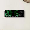 Large LED Digital Wall Clock Table Clock Temperature Date Week Display Countdown Brightness Adjustment Dual Alarm 12/24h