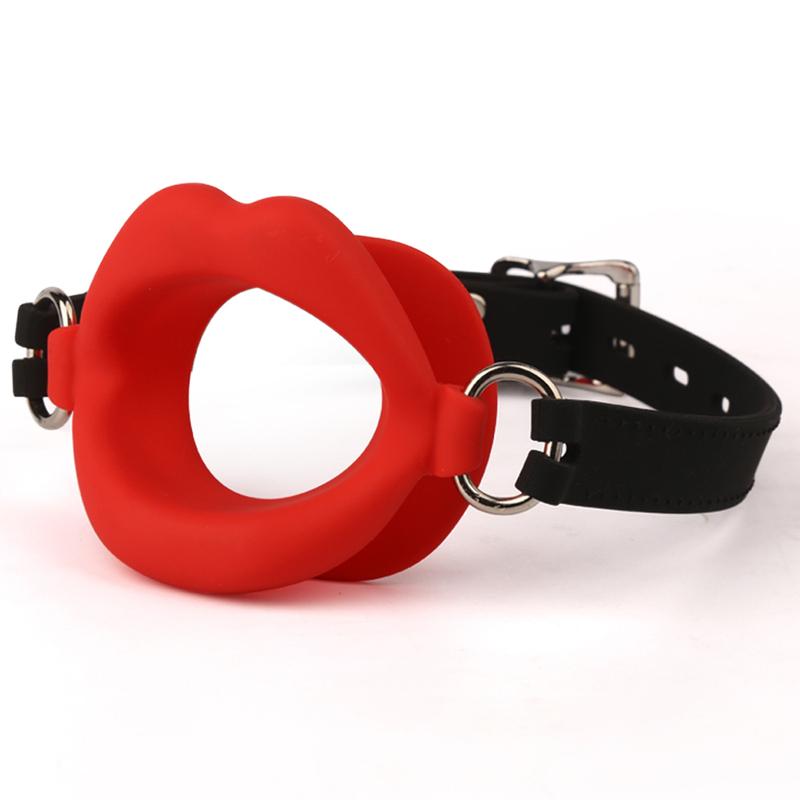 Silicone Oral Fixation Silicone O Ring Mouth Plug Open Gag Toys for Couples Sex Shop BDSMM Bondage Restraint Lips Shape Sex Toys
