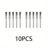 9/10pcs Steel Wire Brass Brush Rotary Tool Electric Dremel Drill Bit Polishing Grinding Wheel T-shaped Brush Accessories