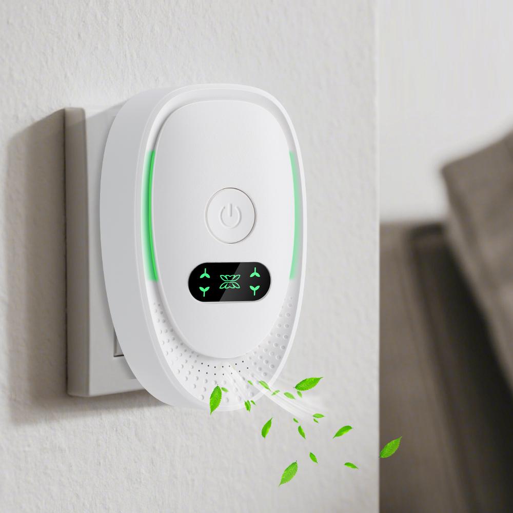 Plug-In Air Purifier Negative Ion Generator Mini Air Ionizer Dust Smoke Odor Remove For Home Bathroom Pet Air Cleaner Freshener