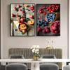 Modern restaurant decoration gourmet kitchen poster blueberry fruit print mural art canvas dessert decoration painting picture No Frame