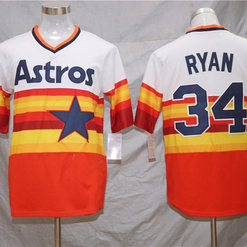 Unisex Baseball Jersey Houston Astros Fan Style Embroidered Sport Top Cotton Blend Lightweight