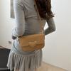 Elegant Stylish Small Shoulder Bag For Women In Black White Pink Khaki With Soft Pu Material