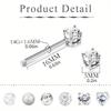 Bobisty 1pc 14G Nipple Rings 316L Surgical Steel Heart CZ Tongue Barbell Body Piercing Ring