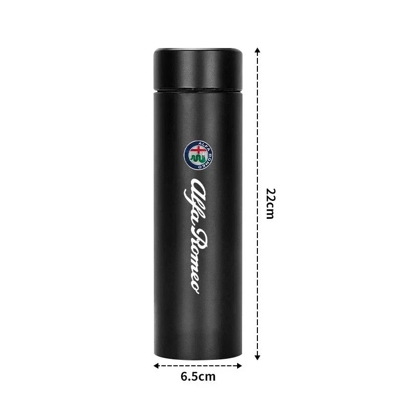 2026 Heißer Alfa Romeo Auto Smarte Thermosflasche Mit Temperaturanzeige Kaffeetasse Für Alfa Romeo 4C 159 166 Spider Giulia Giuliet