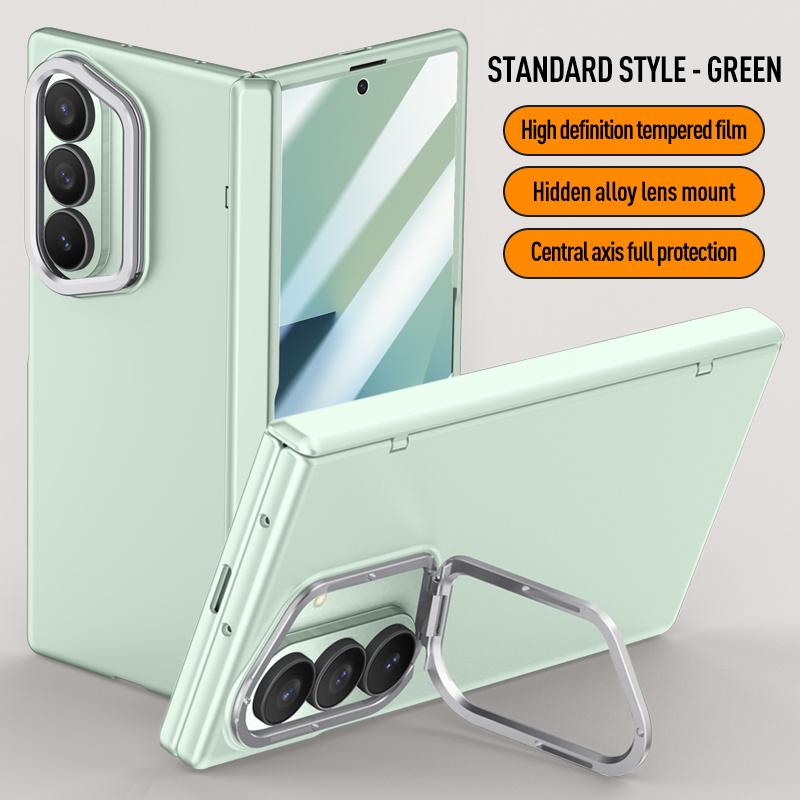 

For For Samsung Galaxy Z Fold 7 With Privacy Tempered Glass Film Full Protect Ultrathin Phone Case Spring Hinge Camera Holder Cover For Galaxy Z Fold7