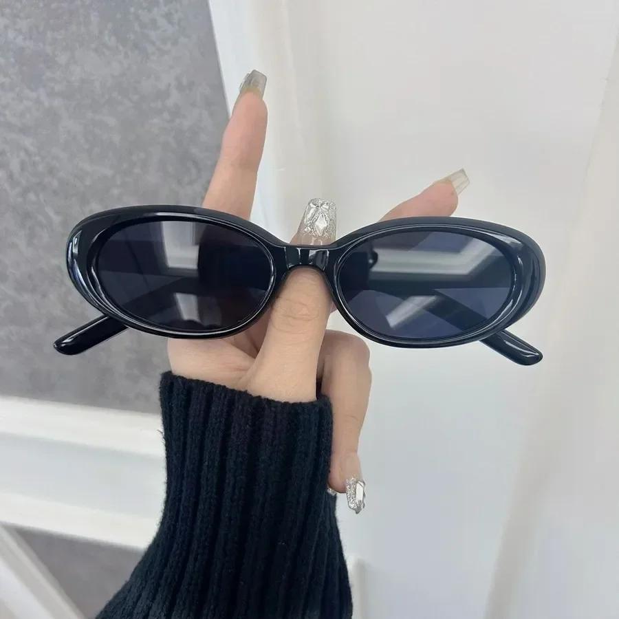 Designer Brand Oval Sunglasses Women Men Colorful Small Frame Sun Glasses Female Mirror Colors Cool Fashion