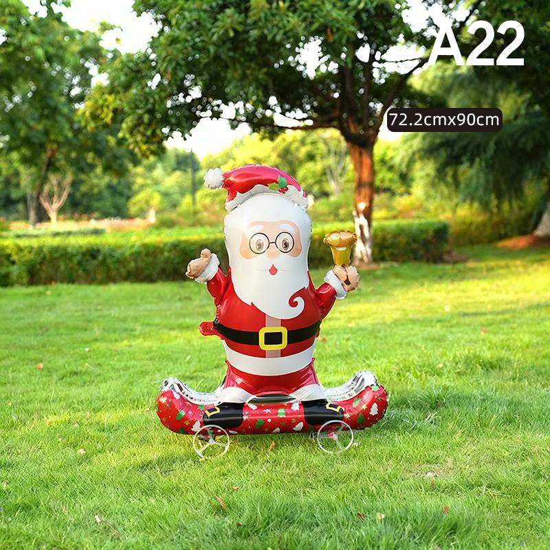 4D Cartoon Foil Balloons Elephant Stand Walking Balloon With Wheel For Kids Birthday Party Decoration Baby Shower