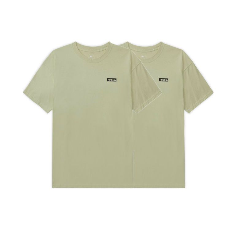 Nike Męska koszulka piłkarska z krótkim rękawem i okrągłym dekoltem z nadrukiem logo Jasnooliwkowa DH7463-371
