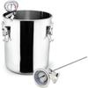 Küchenthermometer mit Topfclip, Sofortablesendes Fleischthermometer, Langfühler-Zifferblattthermometer zum Kochen, Süßigkeitenherstellen, Frittieren