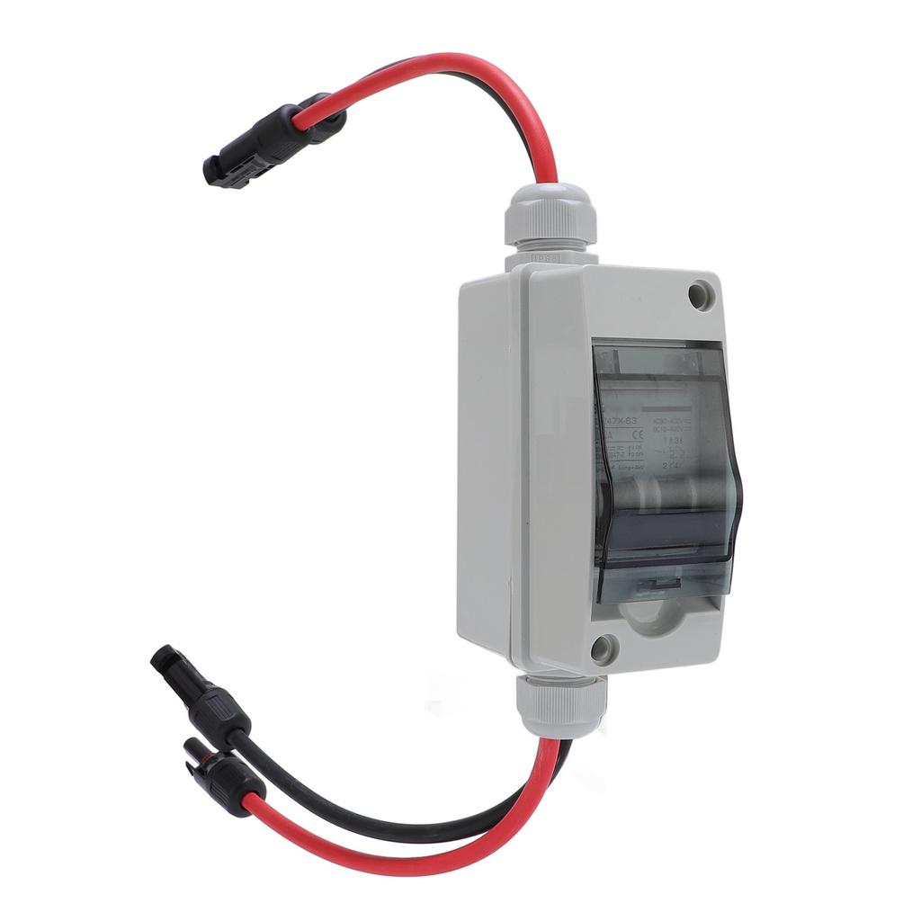 Solar Panel Disconnect Switch 50A 2P IP65 Water Proof Solar PV Circuit Breaker for PV Homes