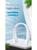 Douyin Popular USB Rechargeable Neck-Hanging Fan - Portable, Silent, Leafless Design for Outdoor Use.
