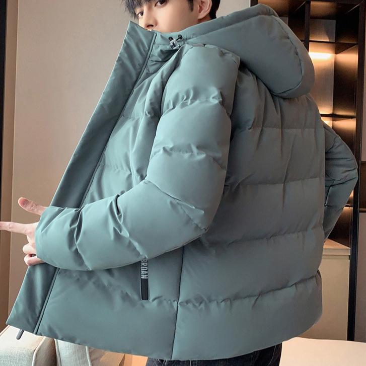 Men's Cotton-padded Jacket Short Winter Cotton-padded Jacket Casual Thin Hooded Thick Down Jacket