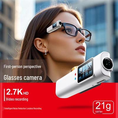 S110 Head-Mounted Outdoor Camera Glasses for Fishing, Takeaway, and Cycling