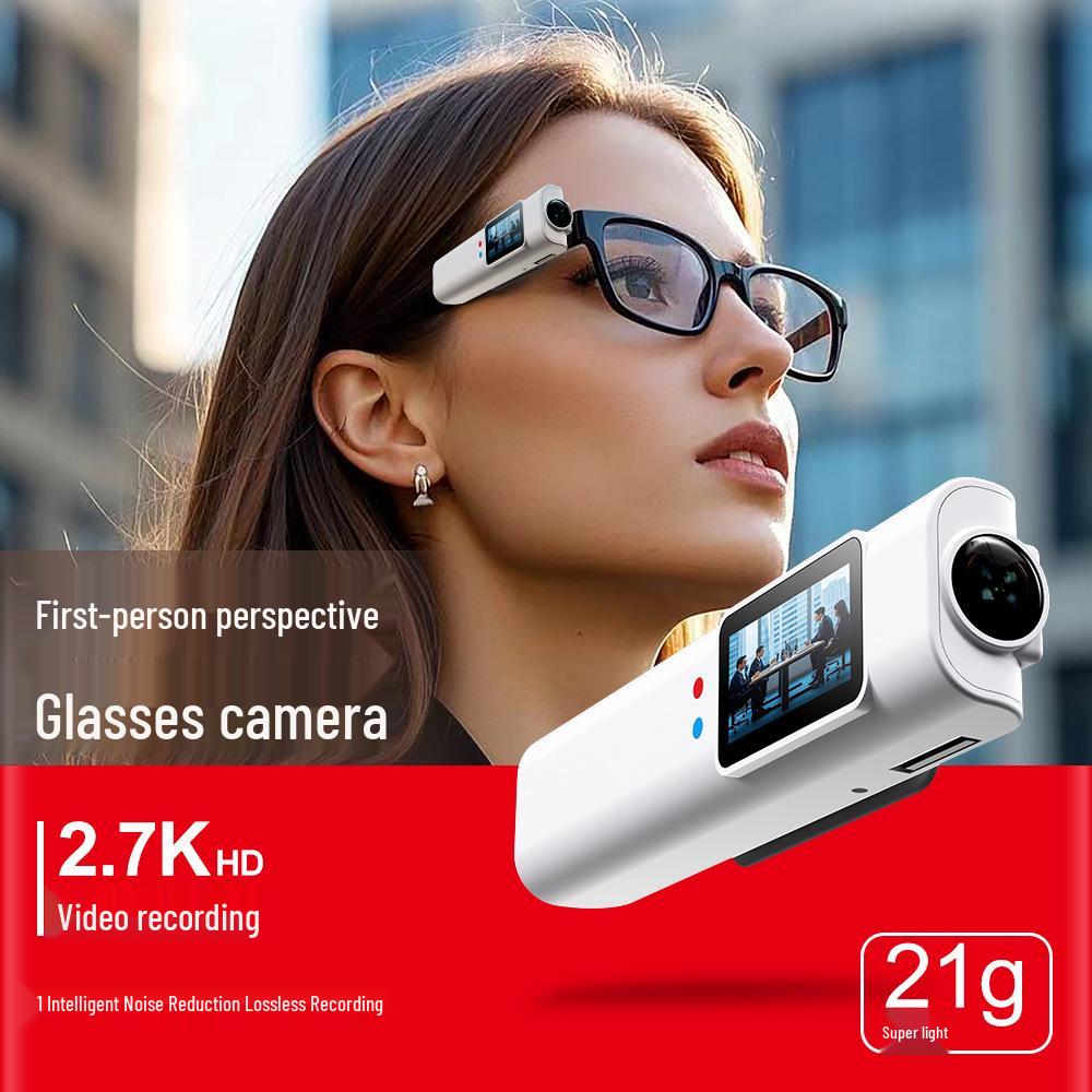 S110 Head-Mounted Outdoor Camera Glasses for Fishing, Takeaway, and Cycling