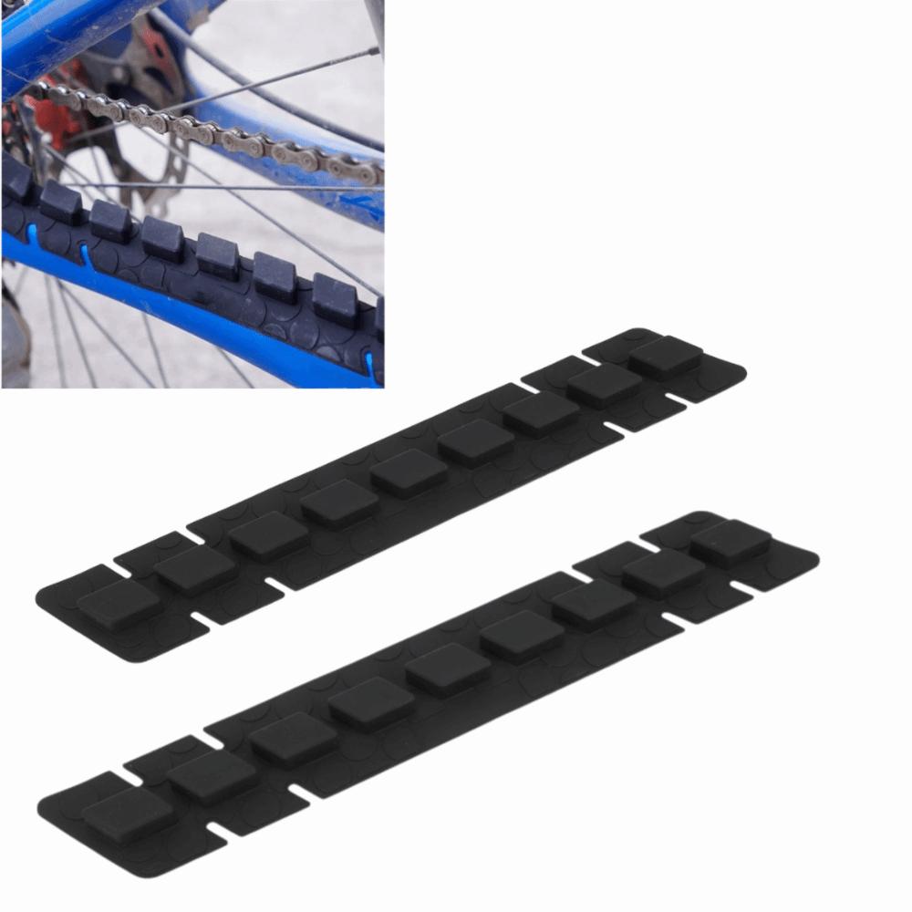 2PCS Silicone Bike Chainstay Protector Flexible Bike Chain Stay Frame Guard Bike Paint Care