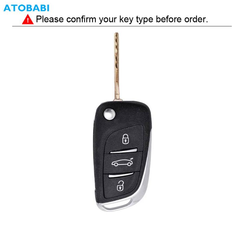 Tpu Car Key Case Remote Fobs Cover Keychain Holder Auto Accessory For Citroen Ds4 C4 C-Elysee Peugeot 207 307 308
