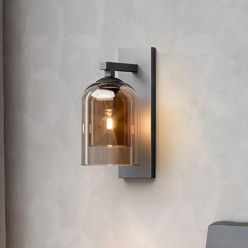 Nordic Style Luxury Crystal Glass Bedside Wall Lamp for Bedroom & Entrance