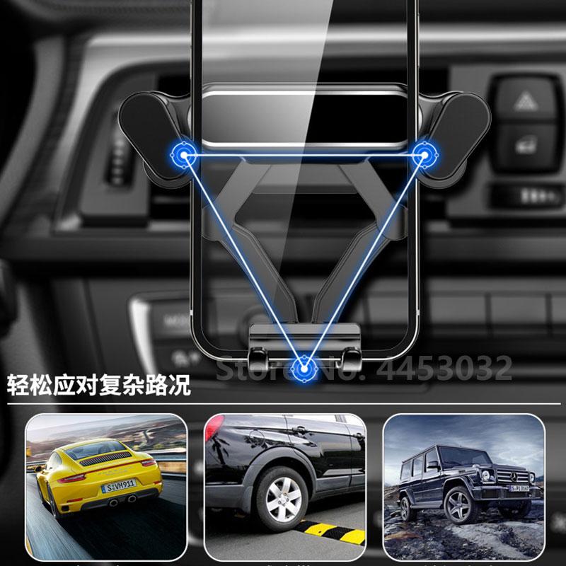Speciale Per Mercedes Benz W164 ML 350 500 Porta Telefono per Auto Supporto Gravitazionale per Cellulare Supporto GPS Accessori Supporto per Bocchetta d'Aria 2005-2010