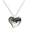 Used TIFFANY&Co. Necklace Curved Heart Silver925 4.0g Silver El Saperetti
