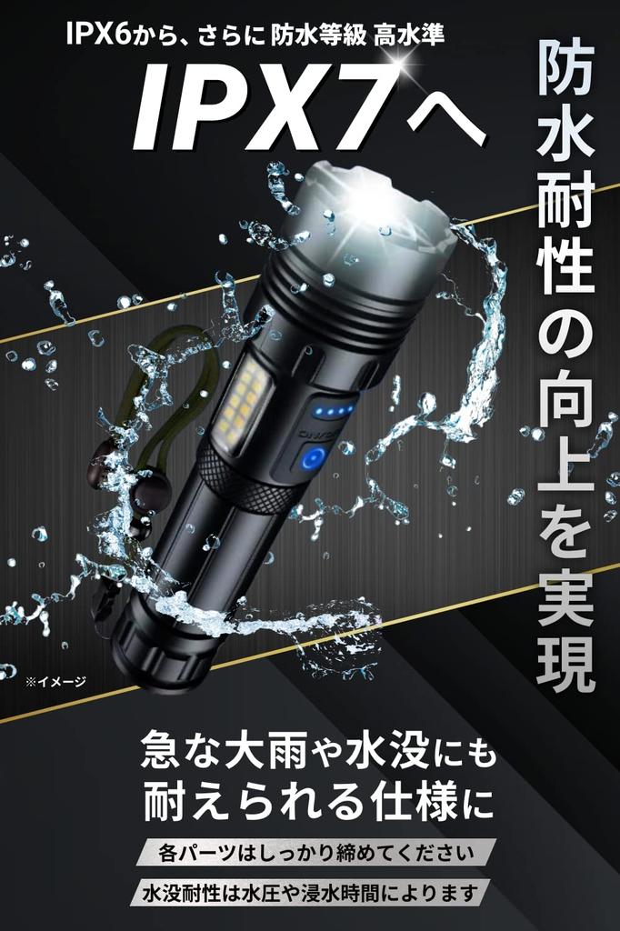 Great Vow Powerful LED Flashlight by a Japanese Company and Used by the US Handheld Flashlight with IPX7 Waterproofing for Tactical Emergency and