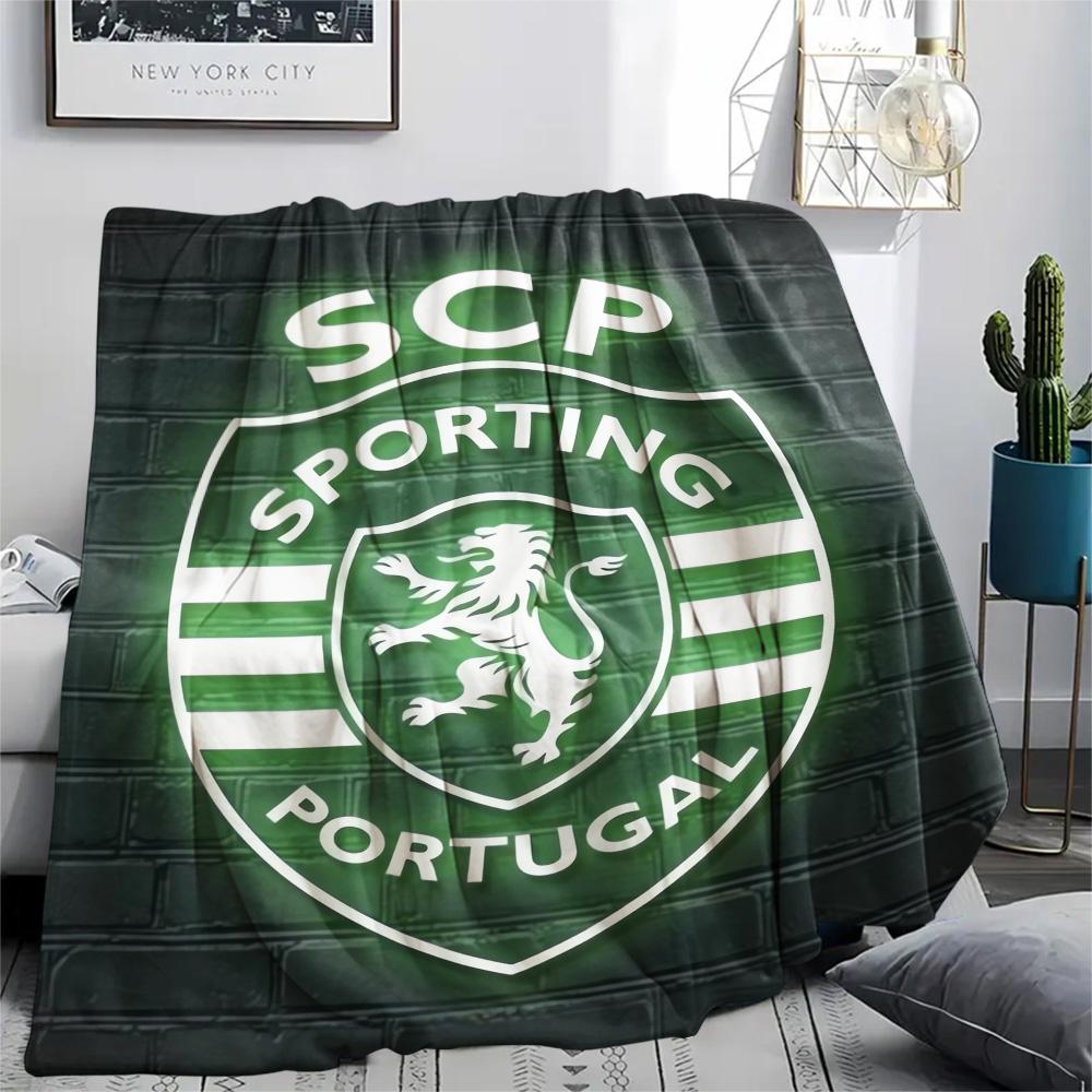 Sporting CP Print Flannel Blanket, High Quality Comfortable for All Seasons, Home Decor, Warmth and Comfort, Perfect for Christmas Gifts