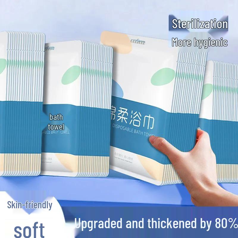 Newcomer Offer: 5 Extra Large & Thick Individually Packaged Disposable Bath Towels