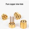 Brass Multi-Hole Incense Holder - Small Incense Tray for Home Use