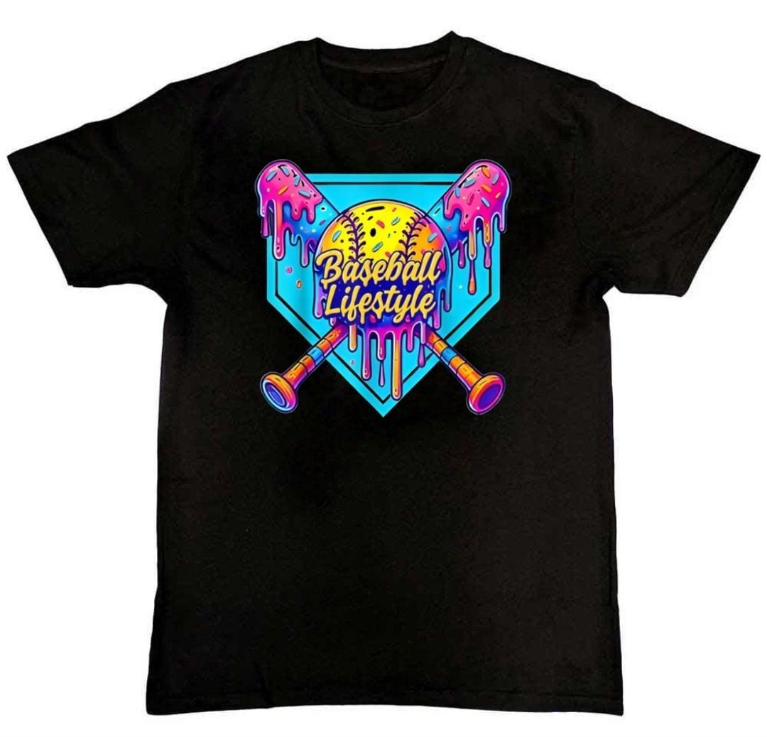 Baseball Lifestyle Graphic Print Mens T-Shirt S