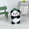 Mini Panda Charming Plush Toy Keychain Cute Animal Accessory For Bags And Cars