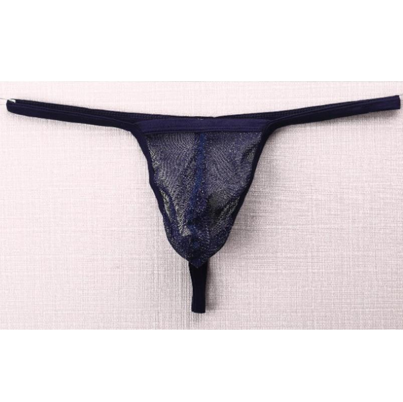 Pánské G-String síť Příze Průhledné spodky Tanga Spodní prádlo Kalhotky Velká velikost T-back
