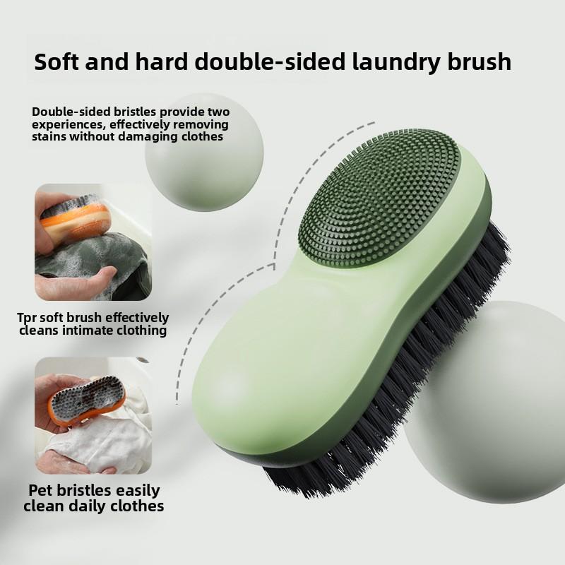 Double-sided Plastic Laundry Brush, Underwear Cleaning Board, Shoe Brush, No Damage To The Soft Bristles of Shoes, Laundry Wonder